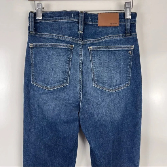 Madewell 10" High-Rise Skinny Jeans Hayes Wash Women's Size 26 - Picture 6 of 11